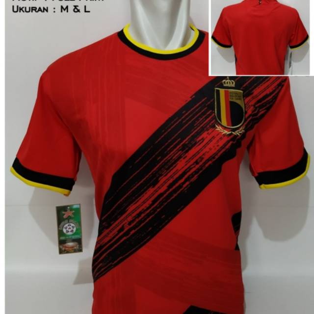 Áo Thun Bóng Đá Jersey Belgium Home 7stars