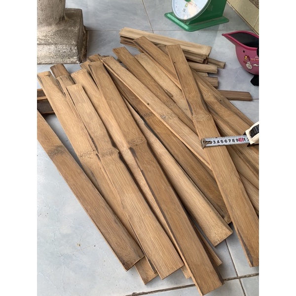 1 Thanh tre già làm lồng mài sẵn đã qua xử lý chống mỗi mọt