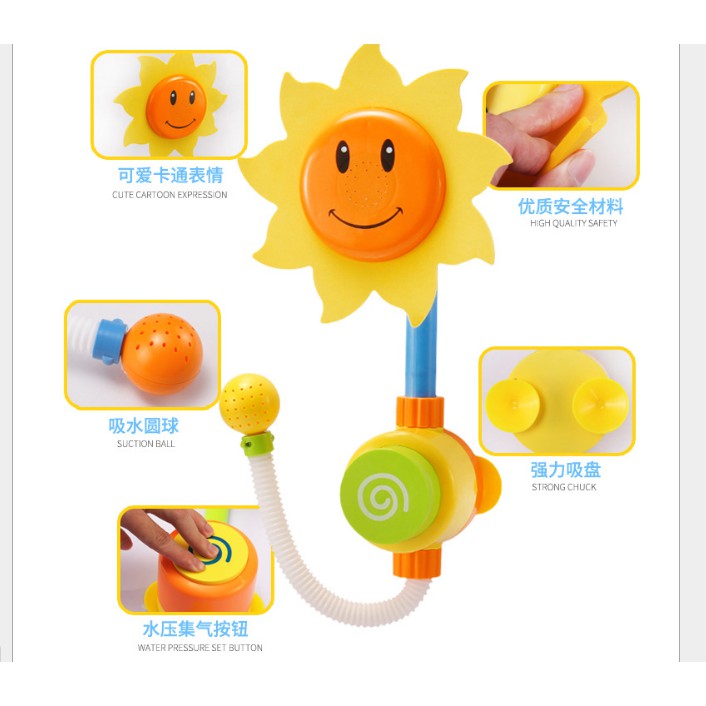 Vòi sen hoa hướng dương cho bé