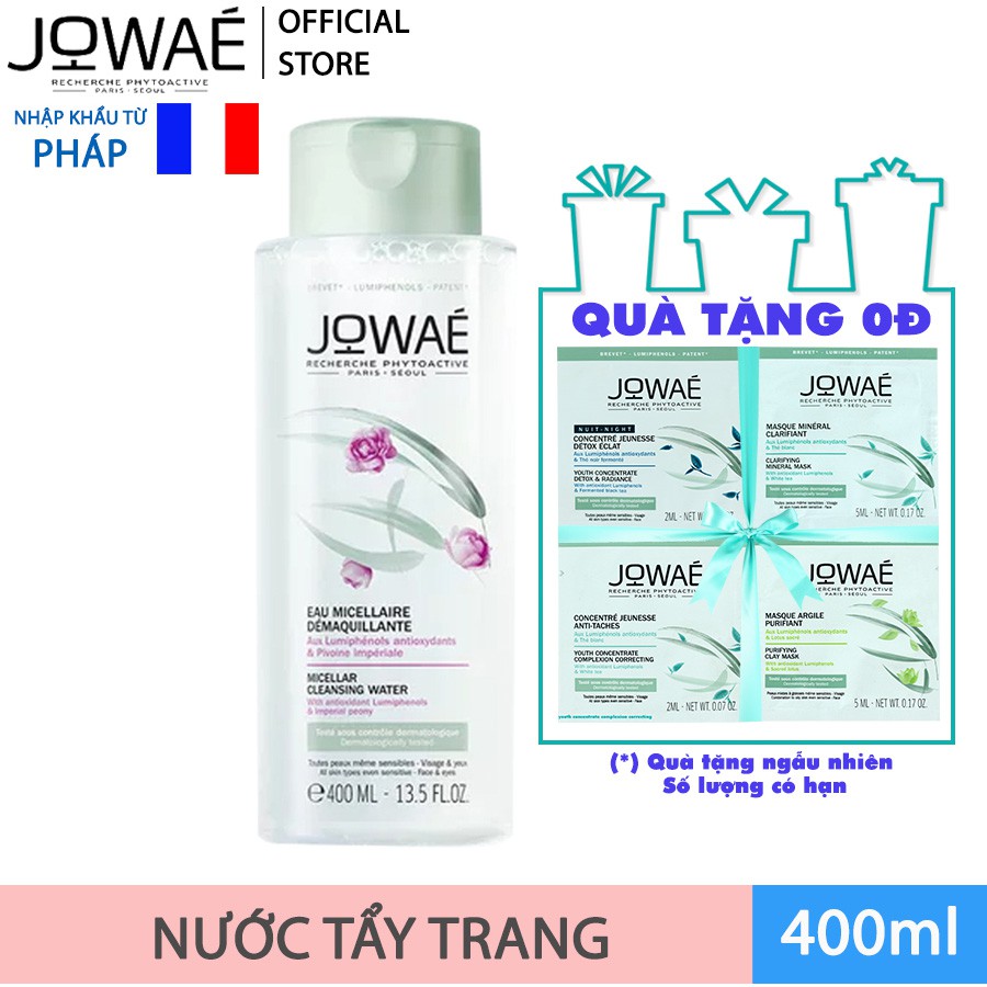 Combo Chăm Sóc Da Chuyên Sâu JOWAE ( Tẩy Trang - Sữa Rửa Mặt Tạo Bọt - Xịt Khoáng - Mặt Nạ Đất Sét )