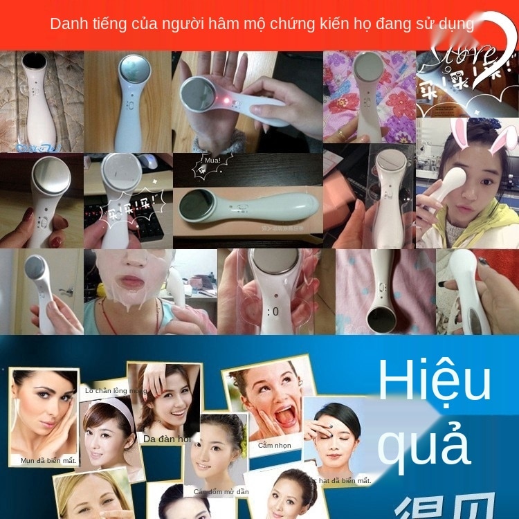 [Hàng mới về] Máy Massage Rung Ion Âm Mát Xa Làm Sạch Sâu Lỗ Chân Lông Loại Bỏ Mụn Đầu Đen