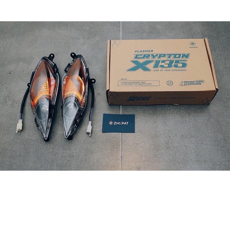 Đèn xi nhan hy lạp cho Exciter Ex 135 2005 2010 Spark 135 hàng Zhipat chính hãng Crypton X135