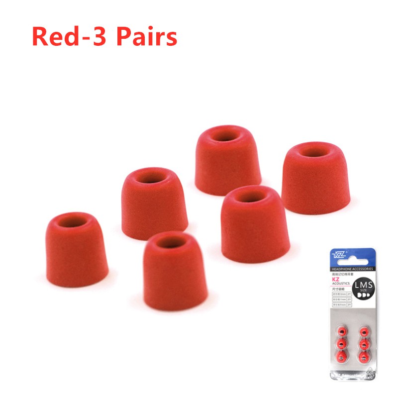 Set 3 Cặp Đệm Tai Nghe KZ ZSX ZS10 Pro ZST Pro ZSN Pro Bằng Cao Su Non Cách Âm