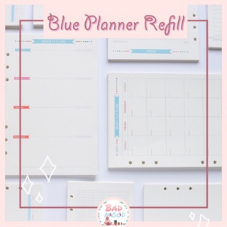Giấy refill planner kế hoạch tông xanh