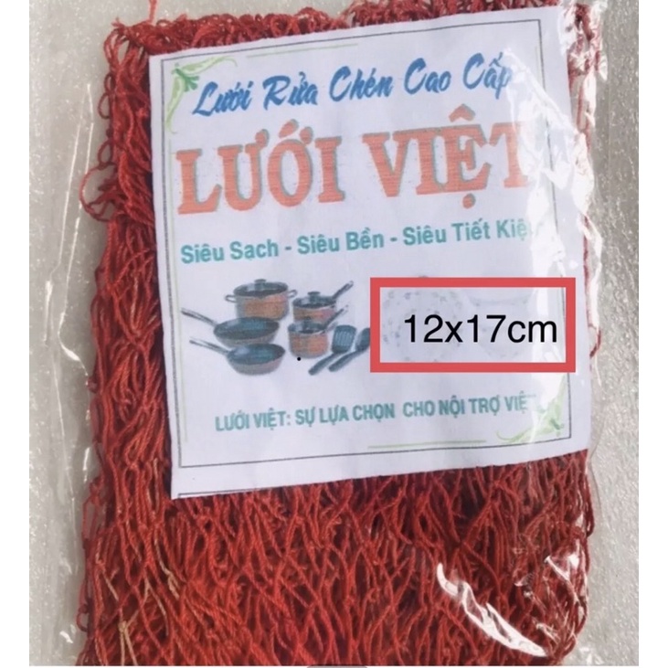 Set 10 Miếng Lưới rửa chén, Loại Dày ( có 2 Size: nhỏ Lớn, tuỳ chọn)