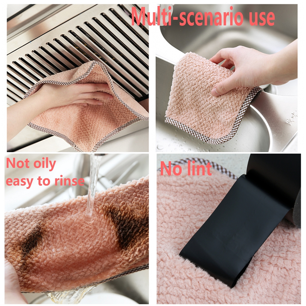 Khăn lông cừu vệ sinh lau chùi nhà bếp thấm hút tốt tiện dụng chất lượng cao mềm mại
