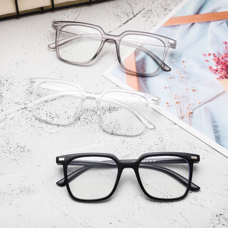 MẮT KÍNH GỌNG CẬN 563 FORM VUÔNG HÀN QUỐC TRENDY SIÊU ĐẸP | BigBuy360 - bigbuy360.vn