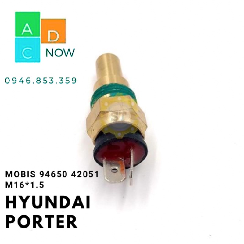 Cảm biến nhiệt độ nước HYUNDAI PORTER loại 2 giắc ren M16 hàng MOBIS mã 9465042051