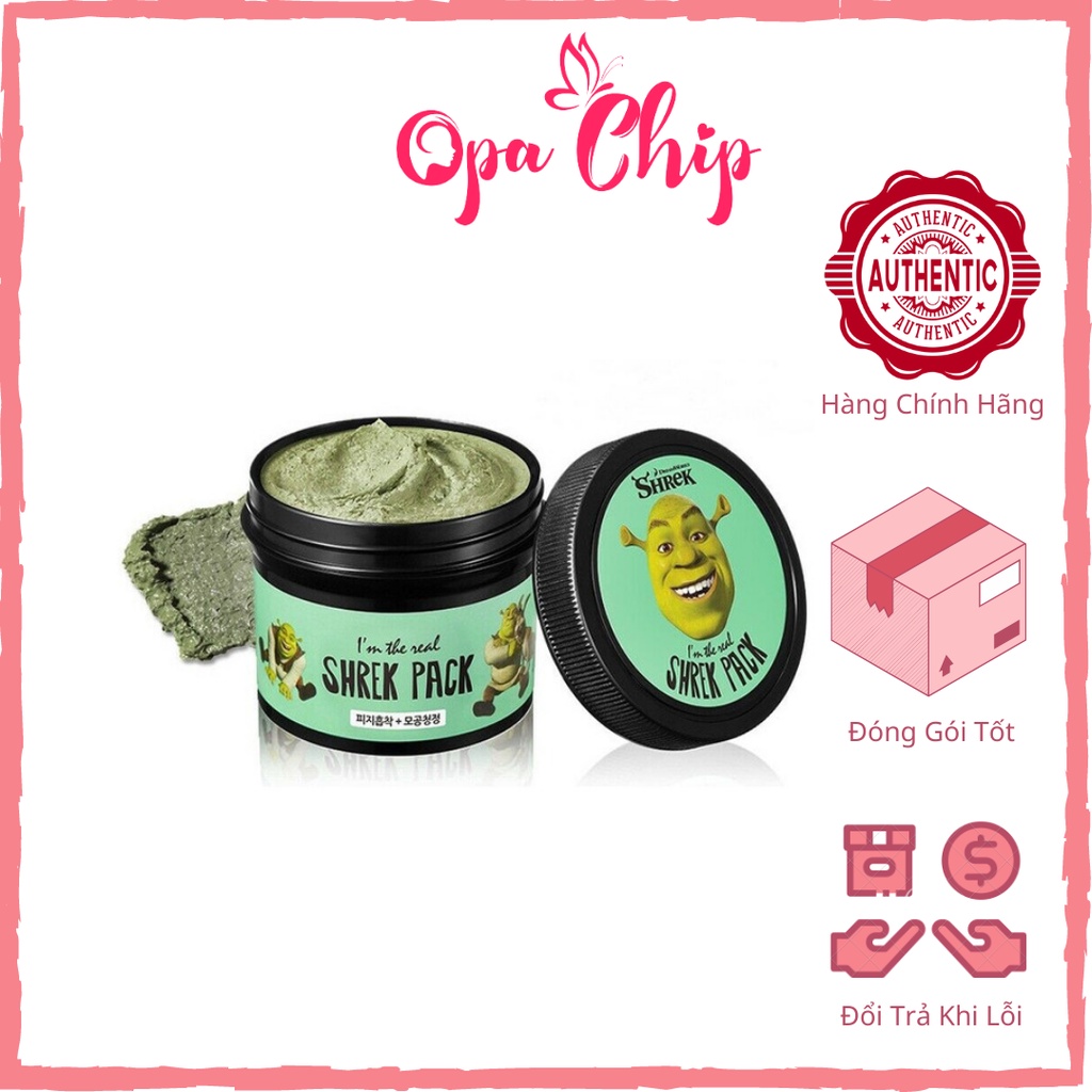 Mặt Nạ Đất Sét Bạc Hà Olive Young - Dream Works I'm The Real Shrek Pack 110g