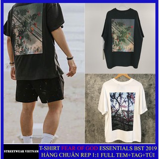 ✅[FOg] Áo Tee FOG Essentials Flower SS19 bản cao cấp full tem+tag+túi, áo Tee Fear of God