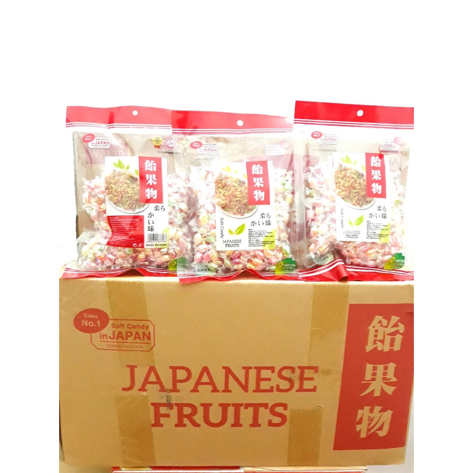 Combo 10 gói x 300g KẸO MỀM NHÂN TRÁI CÂY 8 VỊ NHẬT BẢN (hàng chính hãng)