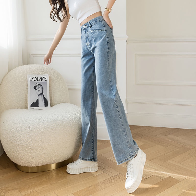 Quần Jeans Size XXS Ống Rộng Siêu Hack Dáng Cho Nữ 1m45