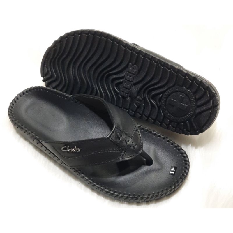 DÉP NAM QUAI KẸP DA BÒ THẬT  CAO CẤP C20