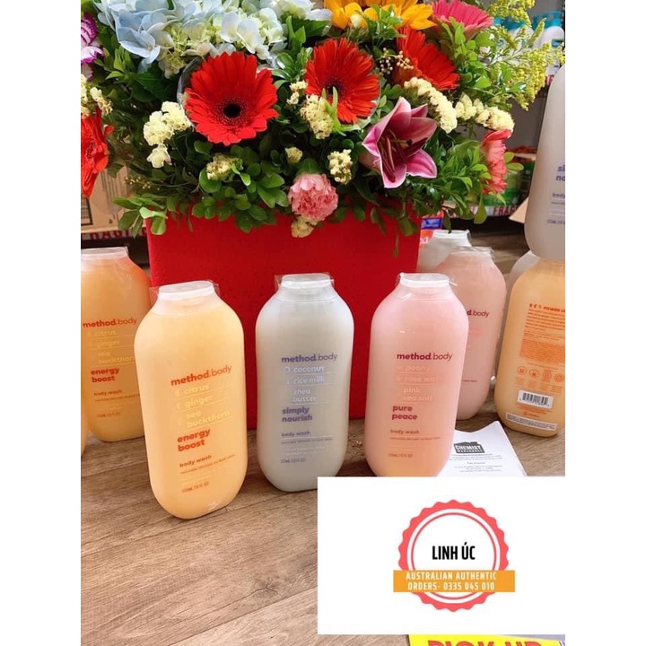 Sữa tắm Method body, hàng Úc