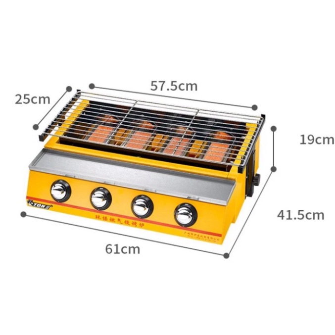 Bếp nướng bằng gas chuyên hải sản, nướng thịt bbq ETON ET-K222