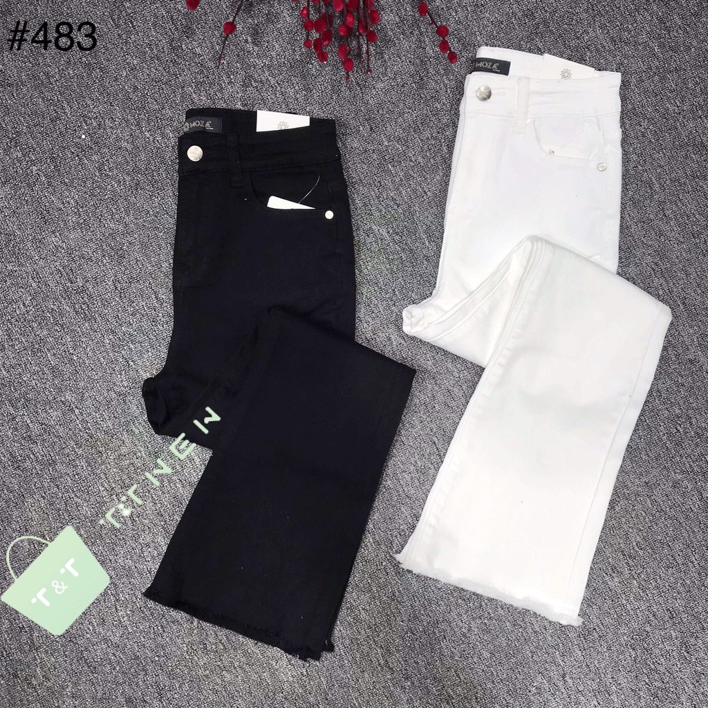 Quần jean nữ lưng cao jean ống loe siêu hot | BigBuy360 - bigbuy360.vn