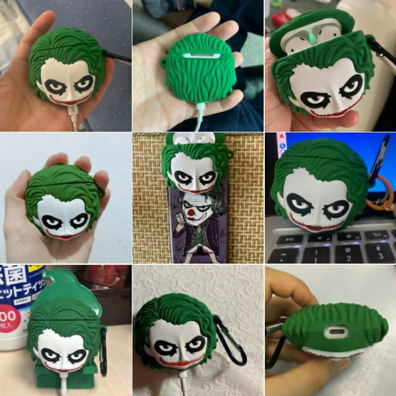 (Order 7 ngày) Case bảo vệ Airpods Pro/1/2 joker / harley quinn/ jigsaw/ mặt nạ hacker halloween venice mask