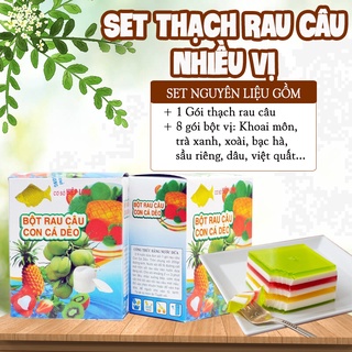 💖ĂN LÀ MÊ💖 Set Thạch Rau Câu Con Cá Dẻo 8 Vị_NGON_RẺ_ĐẸP