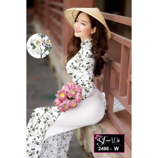 [Freeship đơn từ 0đ] ] Áo dài lụa nhật 👗 FREESHIP 👗 Áo dài chất lụa Nhật in 3d đẹp