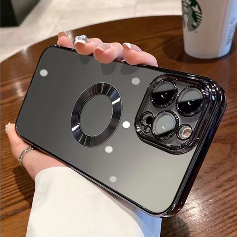 Ốp Điện Thoại Nam Châm 6D Sang Trọng Bảo Vệ Ống Kính Máy Ảnh Cho iPhone 11 Pro MAX 12 13 Pro MAX 13