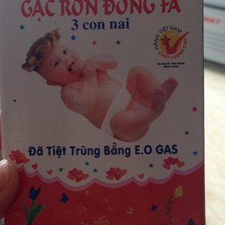 Gạc rốn đông pha (1 hộp x3c)