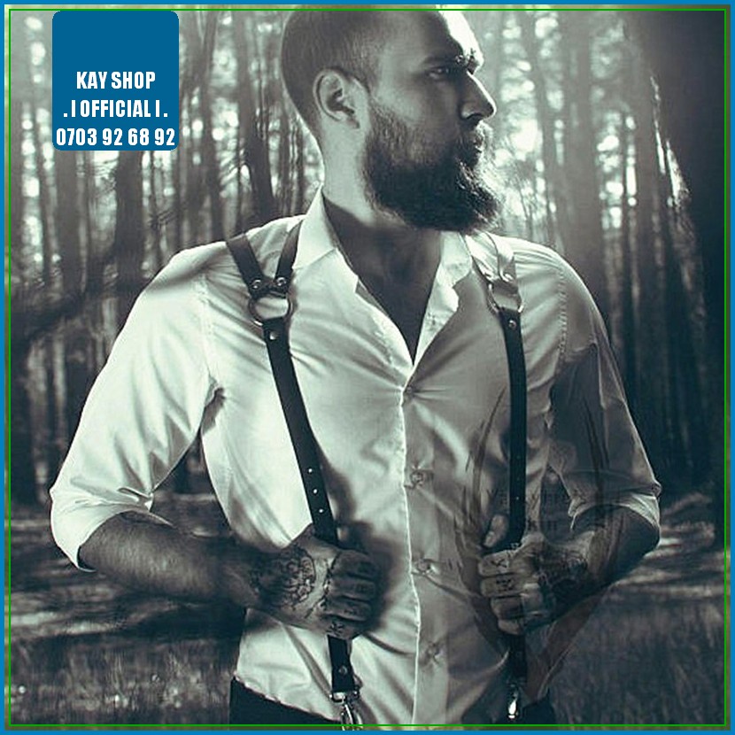 Đai ngực dây sexy da PU cho nam có khoen gài đóng gợi cảm quyến rũ mới lạ có móc cài quần