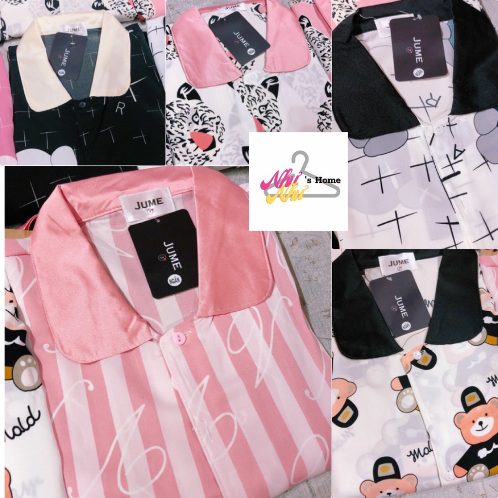 [ VẢI ĐẸP] Pijama Lụa Mango Tay Ngắn Quần Dài Cổ Sen Mẫu Mới | BigBuy360 - bigbuy360.vn
