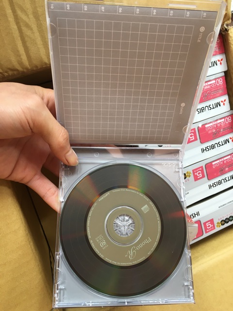 Hộp 5 đĩa trắng Mitshubishi CD Phono