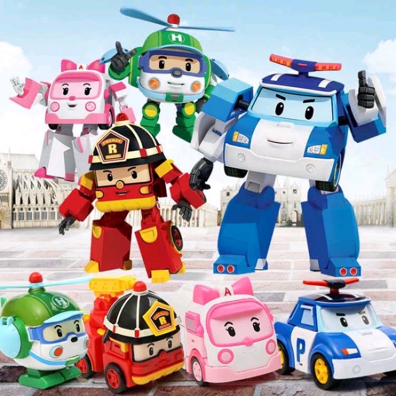 Đồ Chơi Poli Biến Hình Xe Và Robot Nhựa ABS An Toàn, Đồ Chơi Trẻ Em WinRio.Store