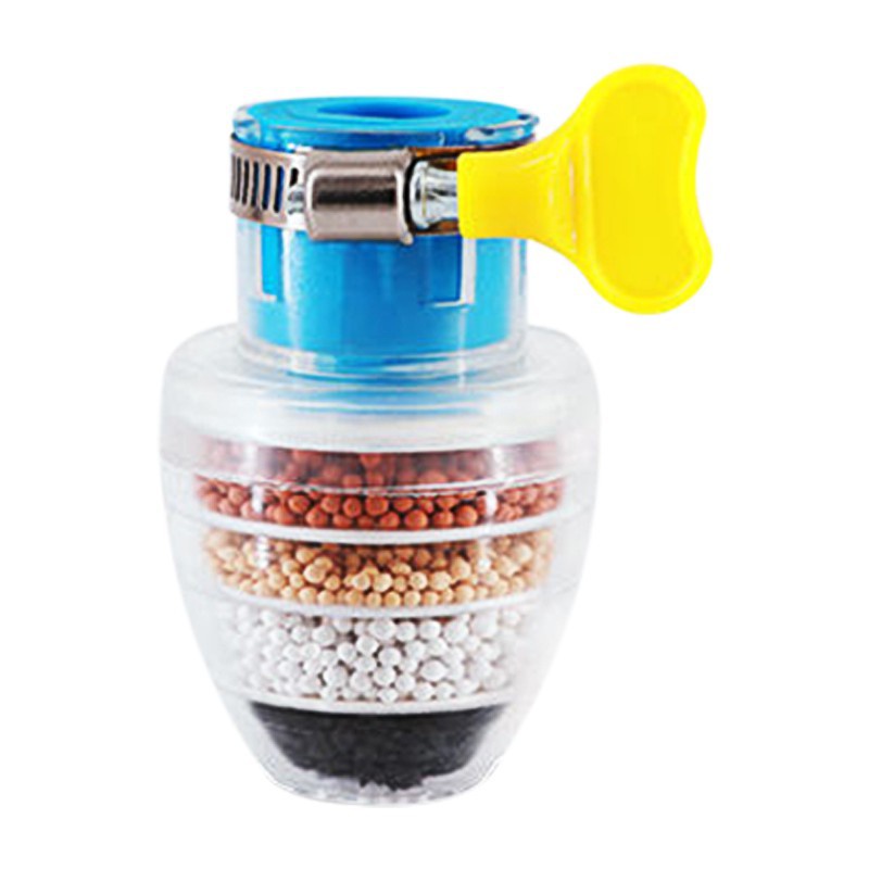 B296 Đầu lọc nước tại vòi, bộ lọc nước mini sinh hoạt tại vòi 6 tầng gắn được mọi loại đầu vòi nước.