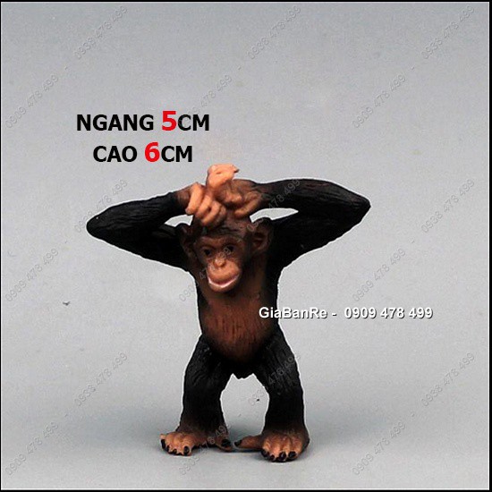 MS: 7669.1 - MÔ HÌNH ĐỘNG VẬT SIZE NHỎ - NHÓM B - TINH TINH KHÔN NGOAN