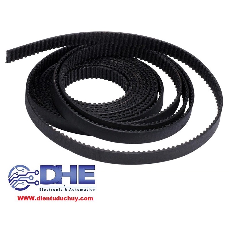 DÂY ĐAI RĂNG GT2, BƯỚC RĂNG 2MM, RỘNG 6MM, SỢI PU CÓ MÀNH TĂNG CƯỜNG.