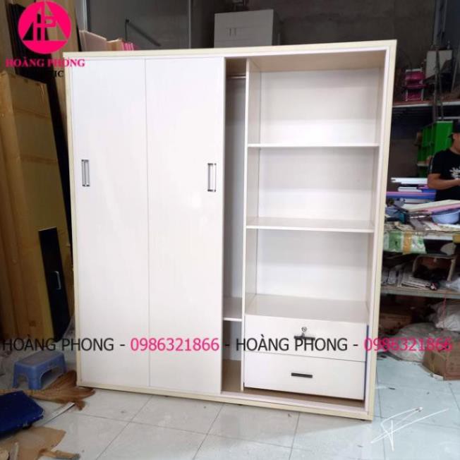 Tủ quần áo 4 cánh cửa lùa nhựa đài loan 1m62 x 1m85 ( HÀNG CAO CẤP ) Miễn phí vận chuyển