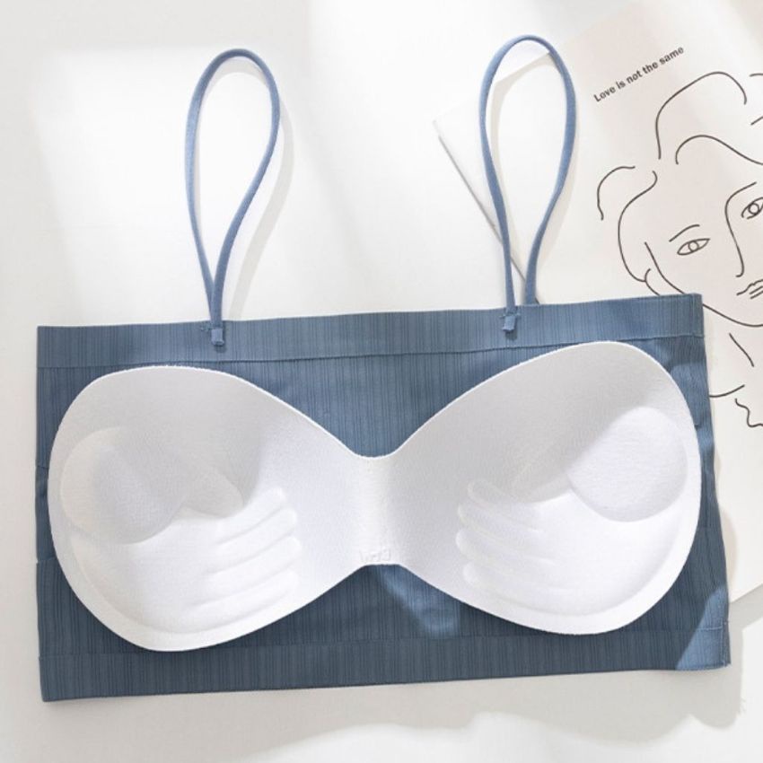 Áo bra nữ, Bra nữ 2 dây không gọng, Áo có dây vai, chất vải đúc su co giãn rất tốt, mặc rất mịn và êm B017