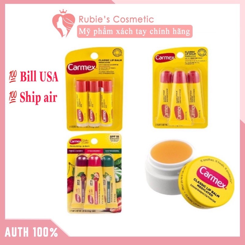 Son dưỡng Carmex Mỹ - Làm mịn, mềm, môi