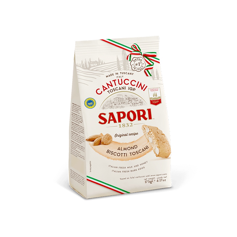 Bánh quy hạnh nhân giòn truyền thống Ý Sapori 175g