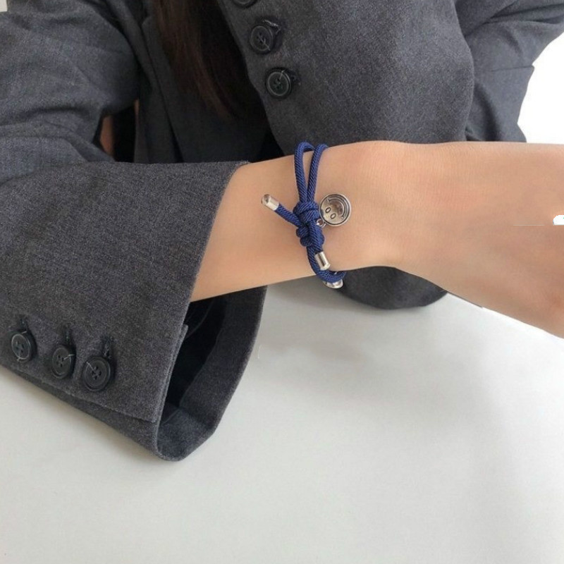 Vòng Đeo Tay Hình Mặt Cười Xinh Xắn Dành Cho Cặp Đôi