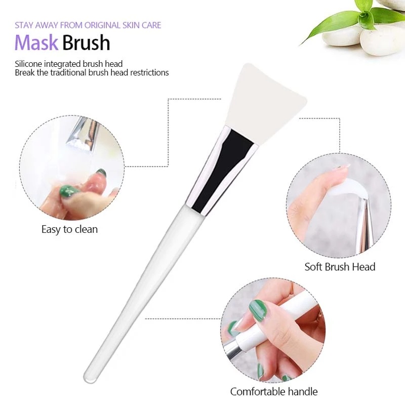 [Hàng mới về] Cọ silicone dùng đắp mặt nạ chuyên nghiệp tiện dụng