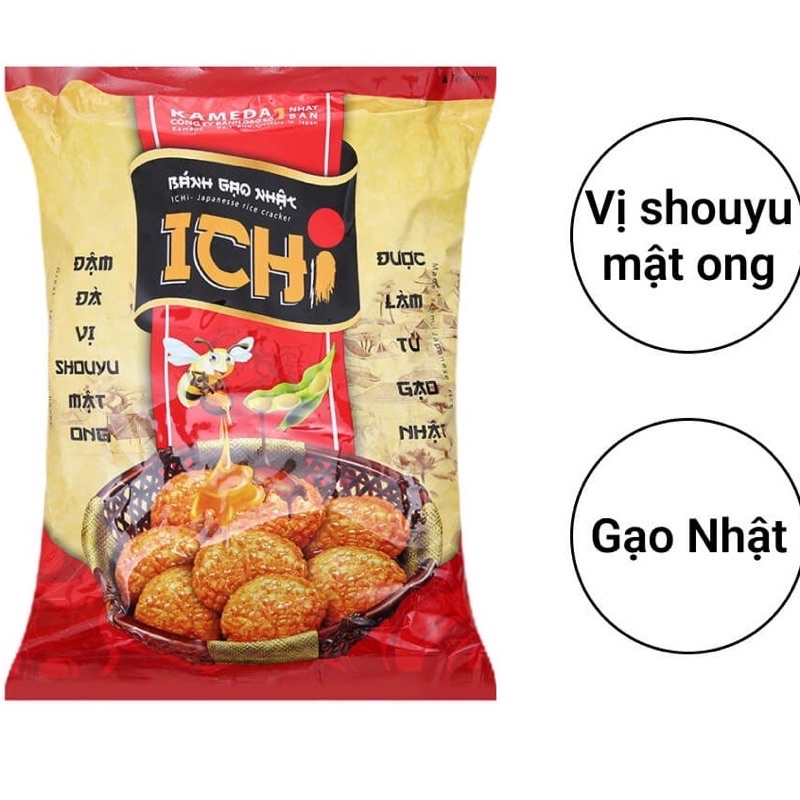 Bánh gạo Nhật Ichi gói to 180g