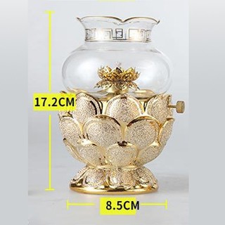 ĐÈN DẦU THỜ ĐÀI SEN