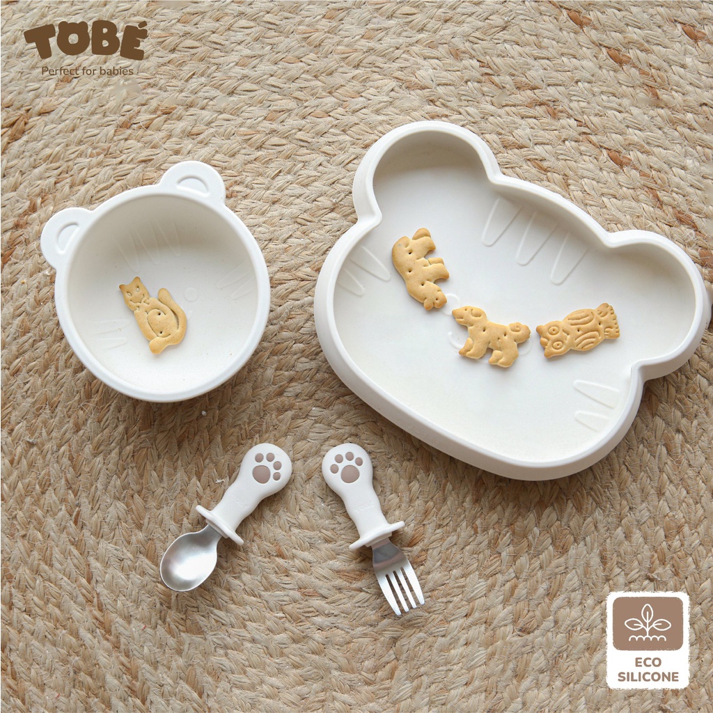 Set ăn dặm silicon Hổ ToBé