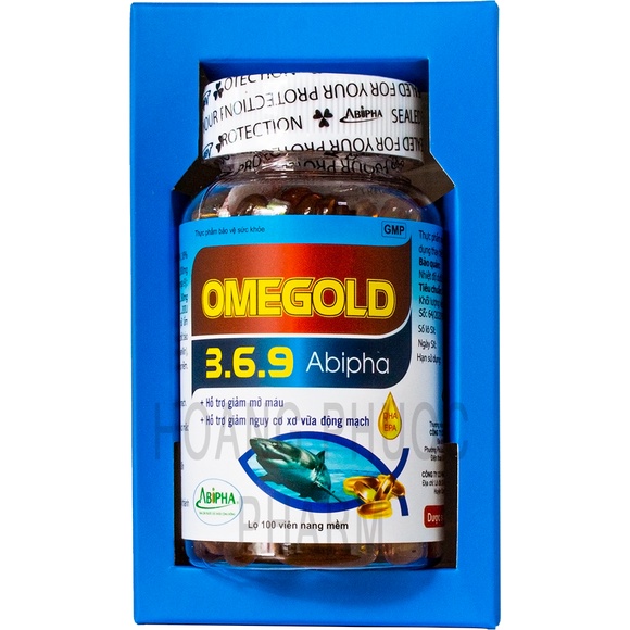 Hộp Omegold 369 Cung Cấp Dầu Cá Omega 3 Dầu Hạnh Nhân Và Vitamin E 100 Viên