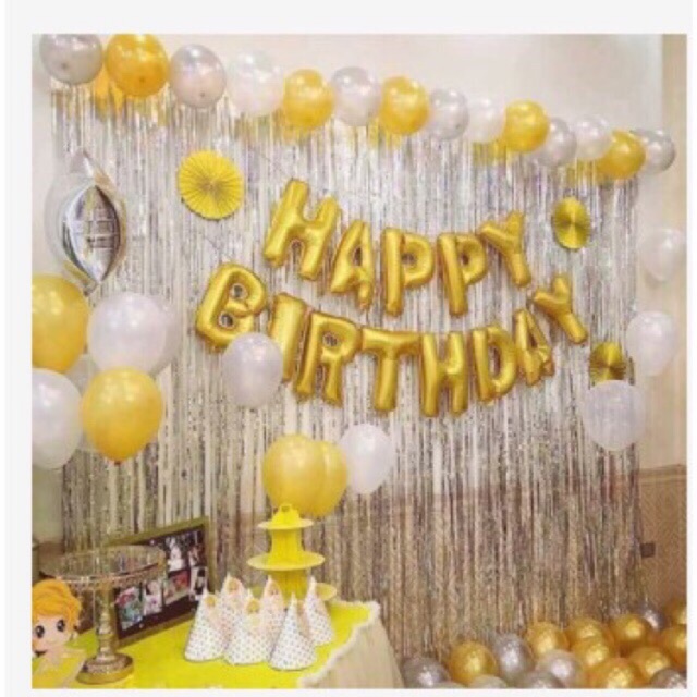 Sét chữ Happy Birthday tổ chức sinh nhật