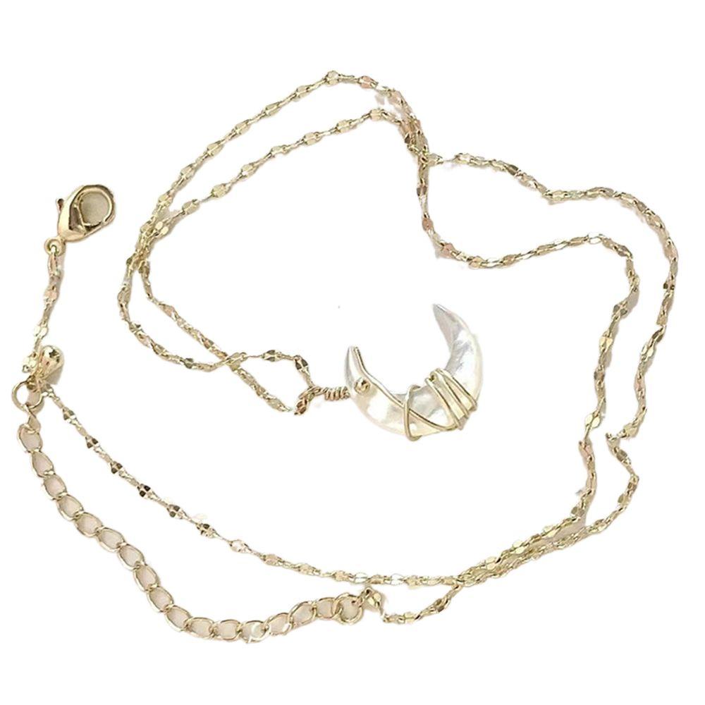 Vòng Cổ Choker Mặt Trăng VANES1 Đơn Giản Ngọt Ngào Cho Nữ