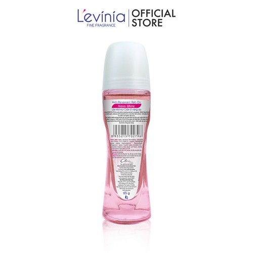 Lăn Khử Mùi NANO Trắng Da & Khử ố vàng áo RITZ L'evinia 65g