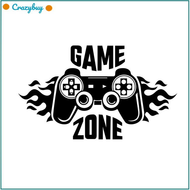 Sticker Dán Tường Họa Tiết Game Zone