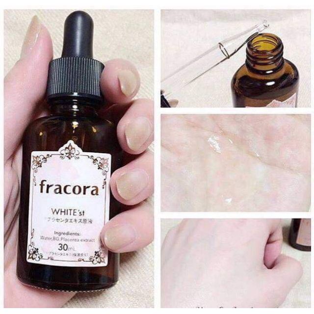 Serum Fracora Nhau thai màu hồng Placenta Nhật 30ml