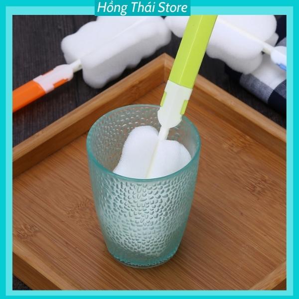 Dụng Cụ Cọ Rửa Đa Năng Đầu Mút Xốp, Cọ Bình Sữa, Cọ Bình Nước, Cọ Máy Xay, Cọ Rửa Cốc, Ly