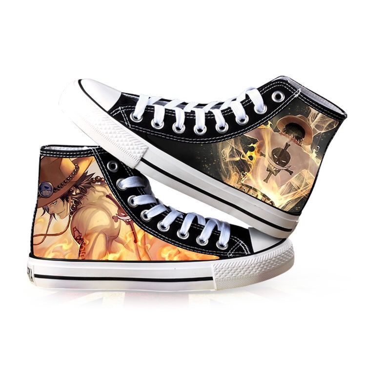 Giày vải Canvas in hoạt hình One Piece thời trang xuân thu cho nam | BigBuy360 - bigbuy360.vn