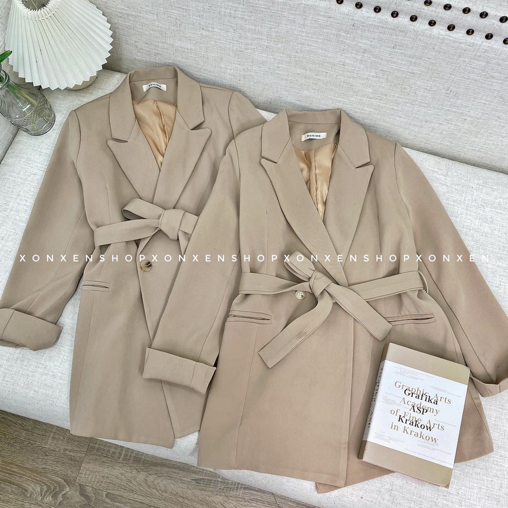 Áo Khoác Blazer Nữ Cột Eo Kiểu Hàn Quốc - XONXEN 468 LÊ DUẨN ĐÀ NẴNG- Mã 1392